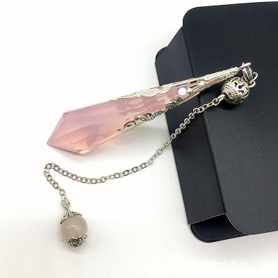 China Wholesale China Clear Quartz Crystal Pendulum For Feng Shui Dowsing Crystal Pendants Gemstone Natural White for sale