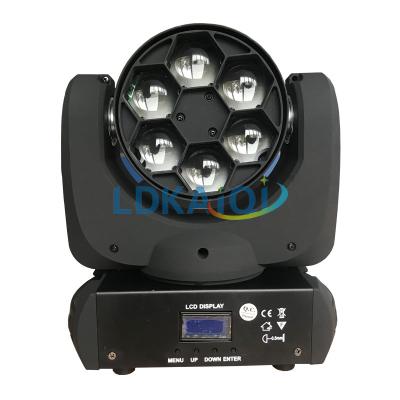 China Stage Lighting 4in1 RGBW Bee Eye DMX Mini Wash 6x10w LED Moving Head Beam for sale