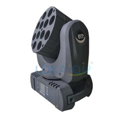 China Bar Stage Event DJ Led Lighting 12 X RGBW 4in1 10w Led Beam Wash Moving Head Light for sale