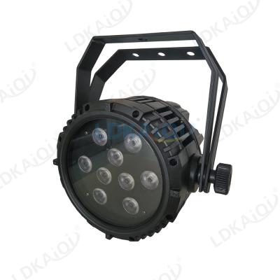 China Outdoor use waterproof dj bar stage battery uplights 9PCS 10W RGBW 4in1 wireless dmx led outdoor par light for sale