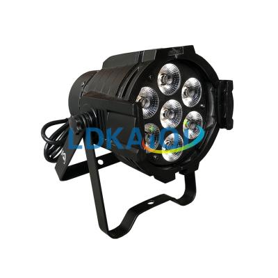 China Theme park 7pcs 10w rgbw 4in1 led par light mini disco par lighting for sale