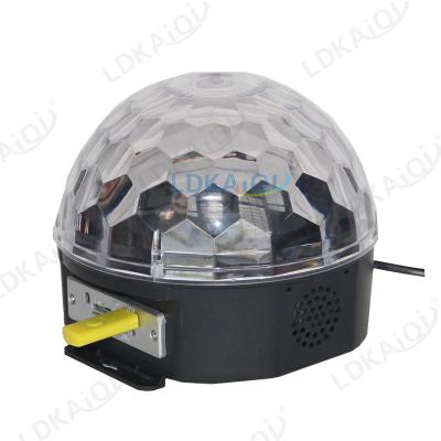 China USB Crystal Magic Ball Effect Light Stage Disco Home Party Led Outdoor Crystal Magic Ball Light With IR for sale