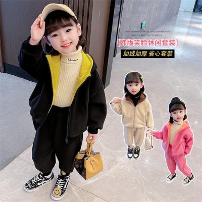 China SE1341 2021 Kids Casual Fashion Toddler Girls Modern Hoodies Shirts And Gaiters Winter Clothing Sets for sale