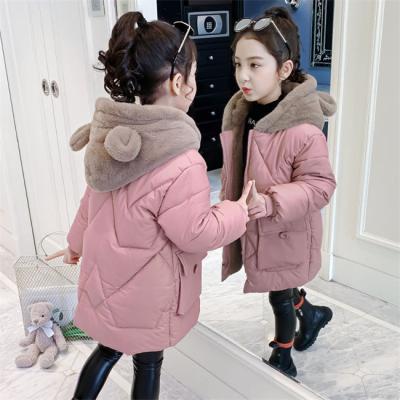 China SE1399 Winter Baby Kids Jacket Hooded Coat Long Lasting Warm Girl Winter Clothes Babies Fashion Coat for sale