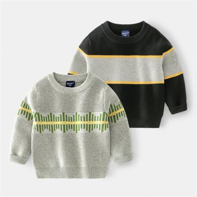 China New Design Long Sleeve SE6969 Sustainable Cotton Kids Boys Sweaters Pullover Crewneck Plain Sweatshirt for sale