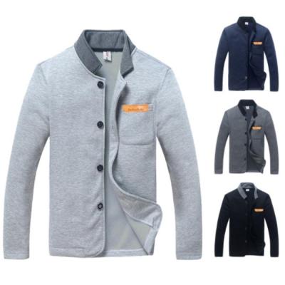 China SE8023 Autumn New Men's Single Breasted Collar Sweater Fashion College Single Breasted Men's Jacket Wholesale Supply Hoodie Windproof for sale