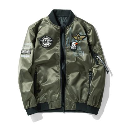 China SE1361 winter windproof Europe and America fashion motorcycle flight jacket men's slanted lapel zipper men's jackets for sale