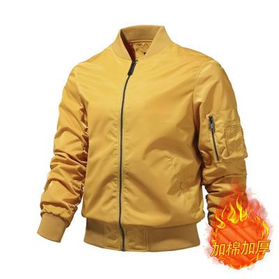 China SE1359 Winter Windproof Europe and America Fashion Motorcycle Flight Jacket Men's Lapel Zipper Inclined Men's Jackets for sale