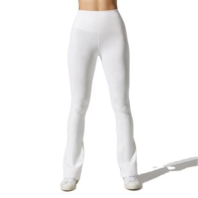 China Anti-Bacterial Custom Women's Bootcut Yoga Pants High Waist Workout Pants Tummy Control Flutter Flared Legging for sale