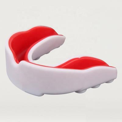 China GEL Shock Tech Sports Boxing Muttahida Majlis-e-Amal Sticks EVA Two Layers Mouthguard Double Shield Safe Mouth Piece EVA Materia for sale