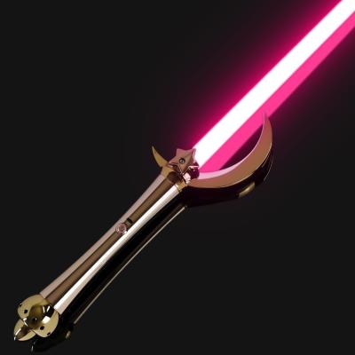 China Aluminum alloy& Polycarbonate Damien LGT Sailor Moon Role Lightsaber Xeno Pixel Horn Metal Handle RGB Color FOC Lightsaber Toys Star Wars for sale