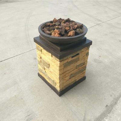 China Europe high speed low noise free standing outdoor fireplaces, remote control outdoor gas fireplace, poly-resin fire garden fireplace for sale