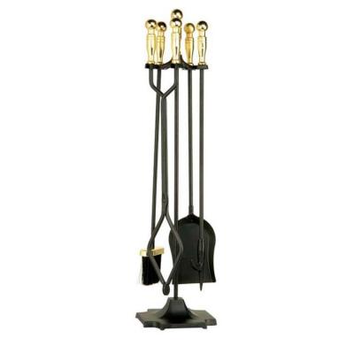 China Good Quality Indoor Cheap Antique Brass Cast Iron New Arrival Modern Fireplace Tools for sale