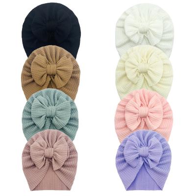 China Baby Skin-Friendly Daily Headwrap Toddler Girl Infant Beanie Hats and Big Bow Indian Knot Baby Hats Turban Hat for Newborn for sale