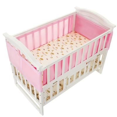 China Breathable Sandwich Cloth Crib Bumper Cover Baby Crib Rail Covers Crib Rail for sale