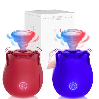 China New Hot Sale Vibration Sex Pleasure Waterproof Sex Toys For Woman Vibrators Silicone Clit Sucker Rose Toys Rose Vibrator for sale