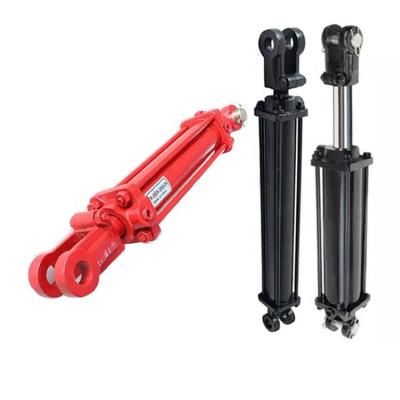 China Hot selling female clevis mounted tie rod double acting hydraulic cylinder for forestry and logging equipment for sale