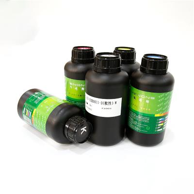 China High quality UV Ink For i3200 printhead of epson i3200 inkjet printer hard and soft materials UV ink for sale