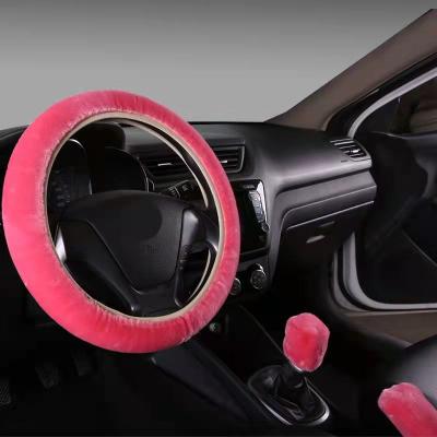 China Perfectly Fit Designer Wheel Cover New Arrival Hand-stitched Steering Leather Steering Wheel Cover for sale