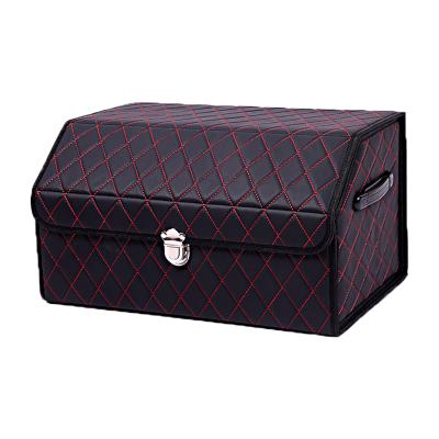 China Foldable Car Trunk Storage Bag with Competitive Price, Leather Car Trunk Organizer, Professional Car Trunk Cover for sale