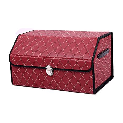 China Best price foldable plastic car trunk storage box, trunk rav4 new arrival leather car trunk organizer for sale