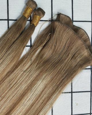 China 100% Hand Drawn Top Quality European HAIR WEFT EXTENSION Color T8AP8A/22 Double Grade Virgin Human Hair Cuticle Hair for sale