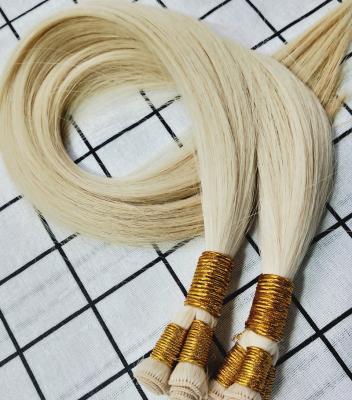 China 100% Virgin Hair 2021 Most Popular European HAND TIED HAIR EXTEND HAIR Color #22 Double Cuticle Hair Grade for sale