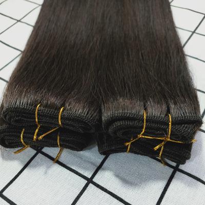 China 100% MACHINE SEWN Full Color #2 100%Virgin Remy Full Cuticle Human Hair HAIR WEFT Weft Most Popular Cuticle Grade Hair for sale