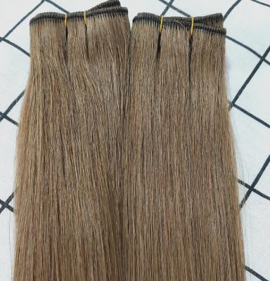 China 100% MACHINE SEWN Full Color #6 100%Virgin Remy Full Cuticle Human Hair HAIR WEFT Weft Most Popular Cuticle Grade Hair for sale