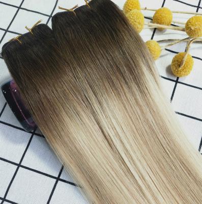 China 100% MACHINE SEWN Full Color #T4AP18/60 100%Virgin Remy Full Cuticle Human Hair HAIR Weft Weft Most Popular Grade for sale