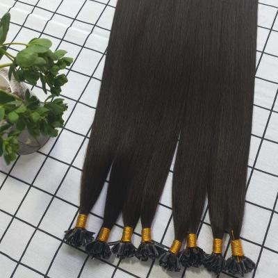 China Wholesale Drawn 100% Italian Virgin Hair Prebonded U Tip Hair Extensions Keratin Virgin Hair Double Tip Hair Color 2 Years U Tip for sale