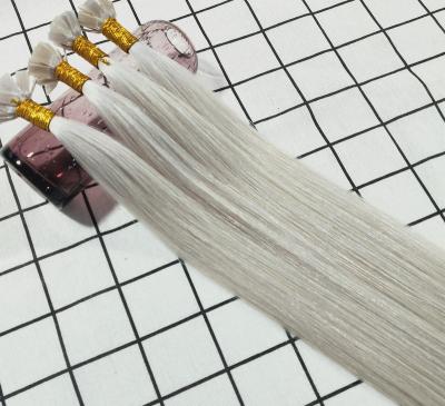 China 100% Virgin Hair Amazing Remy Virgin Full Cuticle Human Hair 100% FLAT TIP HAIR #Ice White Year Hair for sale