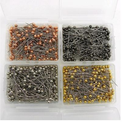 China Hot Selling Steel Bead Ball Steel Pins For Large Sewing Head Pins for sale