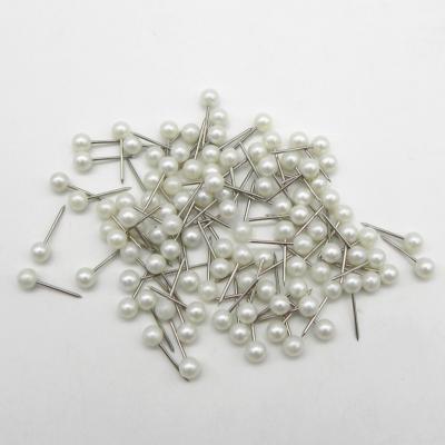 China Metal Decorative Loose Bead Around Dress Wedding Head Pins Creative Dressmaker Pin Nails Thumbtack for sale