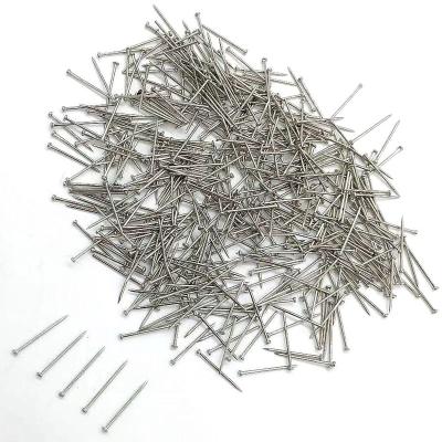 China Metal Head Pin Stainless Steel Pin Nickel Plated Point Rounded 0.7*13mm for sale