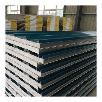 China New Insulation Design EPS Polystyrene Foam Compound Coated Steel Sandwich Panel For Wall And Roofing for sale