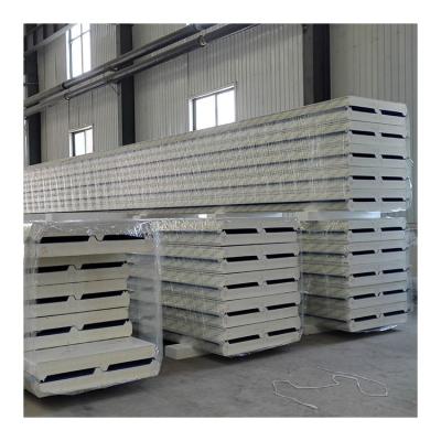 China Modern Lightweight Easy Installation Cold Room Using Polyurethane EPS PU Sandwich Wall Panel For Prefab House for sale