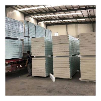 China Modern Best Price Polyurethane/Pu Exterior Insulated Foam Sandwich Wall Roof Panel For Decorative Prefab House for sale