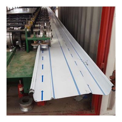 China Modern Metal Building Materials Corrugated Roofing Sheet Al-Mg_Mn Alloy Standing Seam Panel Roof System for sale