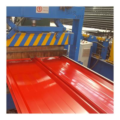 China Modern Products Building Material Warm Color Coated Galvanized Corrugated Metal Roofing Steel Sheet for sale