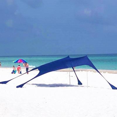 China Hot Selling UV-Resistant UV Stretch 50+ Beach Sun Shade Lycra Beach Tent Camping Tent for sale