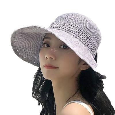 China New Striped Goddess Cool Sunscreen And Skin Friendly Comfortable Age Reducing Sun Hat In Summer for sale