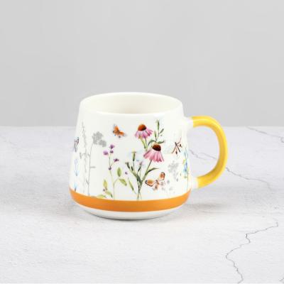 China New Disposable Modern Ceramic Mug Glazed Handle Mug Glazed Handle Mug Ceramic Bone China Custom Mug for sale