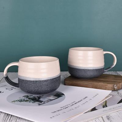 China Wholesale Viable Viable Ceramic Cappuccino Ceramic Pottery Latte Tea Color Mug Color Mosaic Raw Coffee Mug for sale