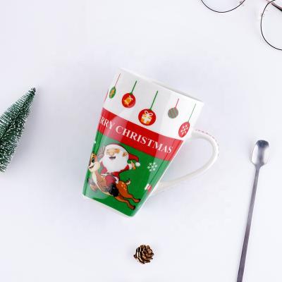 China Wholesale Promotional Disposable Cup 11oz Disposable White Empty Ceramic Coffee Christmas Mugs Custom Ceramic Mug for sale