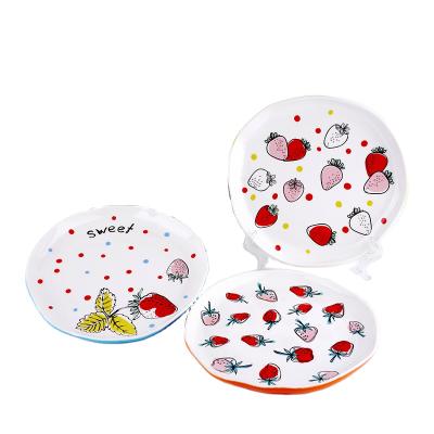 China Disposable Disposable Dishes Sets Dinnerware Dish Gift Color Glazed Porcelain Dishes for sale