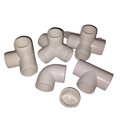 China PVC 1 Inch PVC Fitting, PVC Elbow Fittings PVC Pipe Connectors - Build Heavy Duty Furniture Grade For 1 Inch PVC Pipe, White for sale