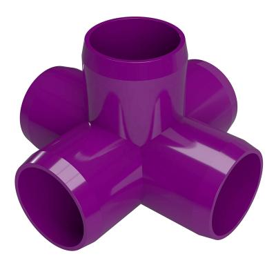 China Furniture etc Pipe Connectors PVC 5 Way Pipe Fitting Cross Elbow 5way for sale