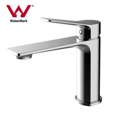 China Modern Water Mark Certificate Single Handle Classic Sink Water Taps Polish Brass Chrome Basin Faucet for sale