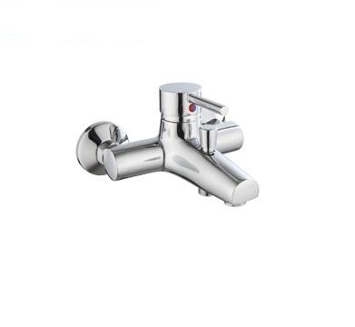 China With Slide Bar Brass Chromed Hot And Cold Bathtub Faucet Flow High Taps In Classic Design for sale